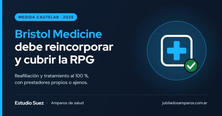 Bristol Medicine debe reincorporar a una afiliada y cubrir al 100 % su tratamiento de RPG