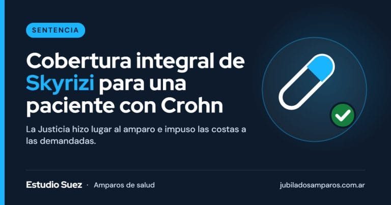 Enfermedad de Crohn: acción de amparo con éxito