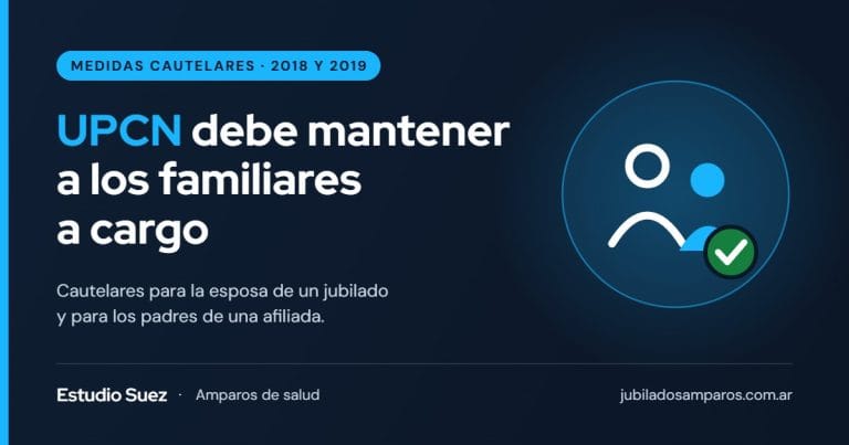 UPCN debe mantener a los familiares a cargo: cautelares para la esposa y los padres de afiliados